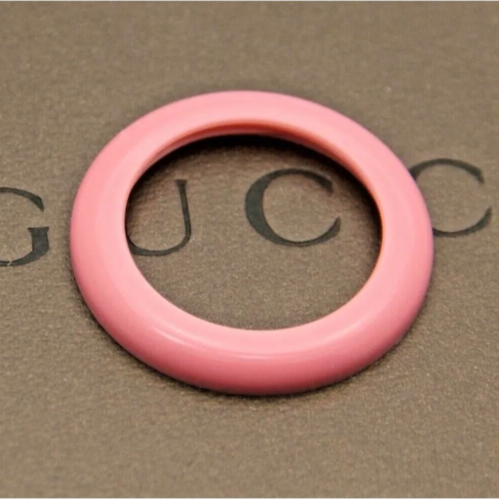 GUCCI Pink Bezel For Ladies 1100L Watch w/Interchangeable Bezels